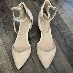 Nude Block Heels